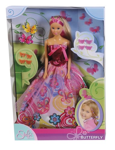 Simba 105734903 - Steffi Love Butterfly Princess, Puppe, inklusive Zubeh&ouml;r, 2 - sort. Preisvergleich