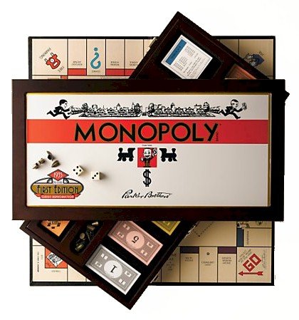 Childrens Toyshop  Toys : Monopoly - 1935 Deluxe Wood Edition
