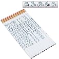 American Manual Alphabet Sign Language Pencil White Package of 12