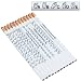 American Manual Alphabet Sign Language Pencil White Package of 12