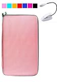 Hard Cube Carrying Case for E-Book Barnes and Nobles Nook + White eLight (Pink)
