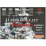 Airbrush Models Paint LifeColor German WWII Kriegsmarine Set 1 (22ml x 6) - LC-CS09