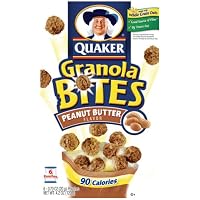 Quaker Granola Bites Peanut Butter, 6-Count Box (Pack of 6)