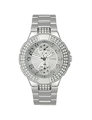 GUESS U12003L1 Status In-the-Round Watch - Silver