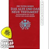 Produkt-Bild: Die Toten Hosen - Das alte und das neue Testament plus original Dunlop Plektrum von Musik-Schubert . Das ,kleine Rote' Songbook (mit Grifftabelle f&uuml;r Gitarre) der Punkrocker aus dem Ruhrpott bietet das komplette Oeuvre von den Anf&auml;ngen in 1982 mit ,Wir sind bereit' bis "The Guns of Brixton" (2006) Taschenbuch - Noten/Sheetmusic