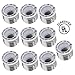 UL-listed 10pcs Pack E26/E27 to E12 Adapter - Medium Screw (E26/E27) to Candelabra Screw (E12) Socket Reducer Adapter Converter