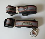 Pittsburgh Pirates Pet Set Dog Leash Collar ID Tag LARGE