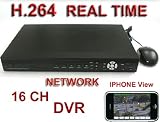 16ch Remote Mobile Surveillance Security Cctv Dvr H.264 Iphone View Audio Vga Ip