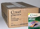 24 Boxes of 10 Curad Silver Extra Large Bandages   1 Case