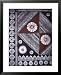 Masi (Bark Cloth) Fiji Museum, Suva, Fiji Framed Art Poster Print by David Wall, 25x31