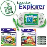 LeapFrog Leapster Explorer Game System With Nflrush Zone And Spongebob Fists Of Foam Gaming Set