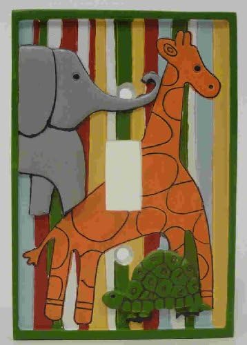 Southern Living Zootopia Switch Plate, Green/White (Discontinued by Manufacturer)