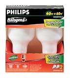 Philips 40-Watt T60 Halogena Energy Saver Light Bulb, 2-Pack
