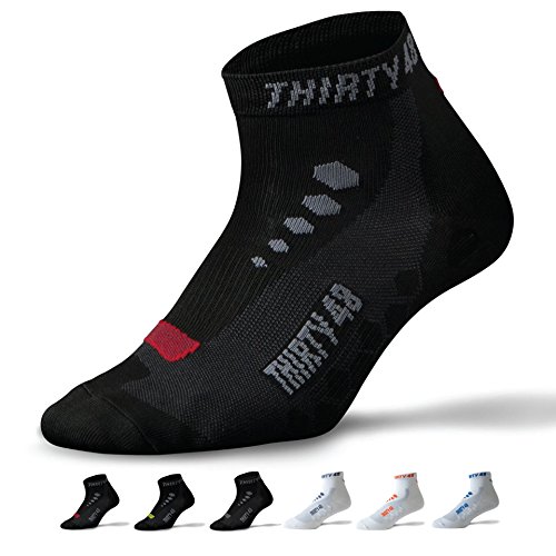Thirty48 Low Cut Cycling Socks Unisex; Running, Spin Class, Hiking, Gym Training