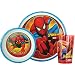 Zak Spiderman Dinnerware Gift Set,3 Piece