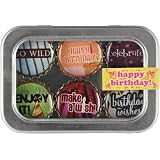 Birthday Bottle Cap 6 pc Magnet Set w/ Case