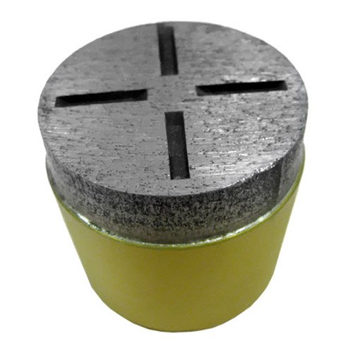 1 In. Single Round Concrete Diamond Grinding Shoe Plug 1 300 Grit Std Bond for Med Concrete: 10 Pack