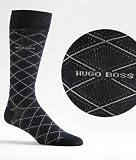 Hugo Boss Men's Argyle Dress Socks Hosiery