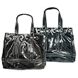Chinese Laundry Patent Double Strap Oversized Handbag