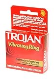 Trojan Vibrating Ring with Latex Condom, New and Improved