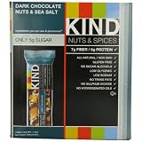 KIND Nuts & Spices, Dark Chocolate Nuts & Sea Salt, 12-Count Bars