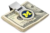Michigan Wolverines UM NCAA Silver Money Clip