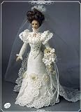 1900 Bridal Gown (Annie's Calendar Bed Doll Society, 7104)