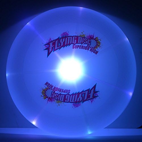 Ultra-bright LED Frisbee Multi Colored Fiber-optic Array Illuminating Ultimate Flying Disc