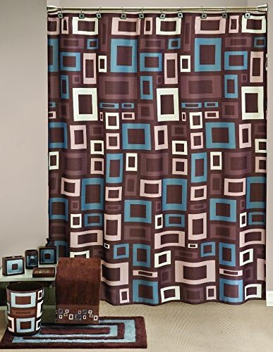 Esquire - Shower Curtain Collection &amp; Bathroom Accessories - Entire Set