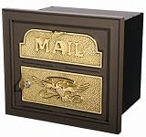 Gaines Classic Locking Mailbox Faceplate - Metallic Bronze