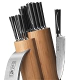 Ginsu Hanaita Series 33 Layer Japanese VG-1 Core Damascus Stainless Steel 15 Piece Cutlery Set 5900