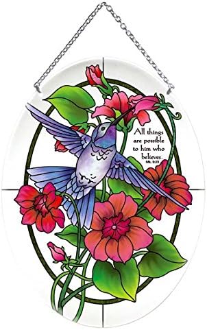 Suncatcher-LO228R-Hummingbird &amp; Petuna//All thin