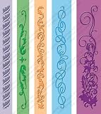 Cuttlebug Embossing Folder Border Set 5/Pkg, Organic