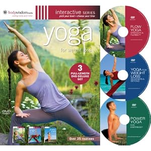 Yoga for Weight Loss (Deluxe 3 DVD set with over 30 routines)