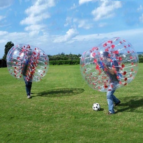 Stagersoccer® Adult Size Inflatable Bumper Ball Bubble Ball Soccer Dia 5' (1.5m) for Schools Parties Activities Rental Business 1 per Box (Red)