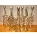 6 St�ck 350ml, Geradhalsflasche, Flaschen, leere Glasflaschen mit Schraubverschluss, zum selbst Abf�llen, 0,35l Liter, Lik�rflaschen, Schnapsflaschen, Essigflaschen, �lflaschen, H�he 24 cm