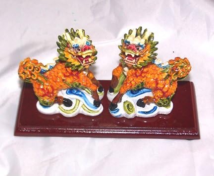 Colorful Fu Dog Set