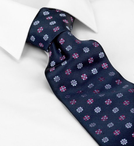 Luxury Pure Silk Floral Pattern Tie