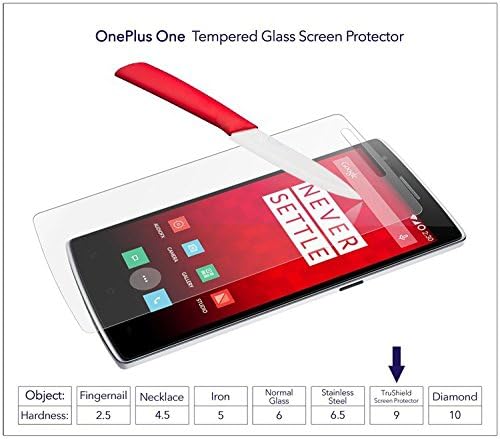 Mastar 2.5d Round Edge 0.33mm Ultra-thin Tempered Glass Screen Protector for Oneplus One with 9h Hardness/anti-scratch/fingerprint Resistant (Oneplus One)