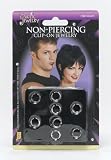 FAKE CLIP ON GOTH NOSE RING EARRING PIERCING JEWELLERY