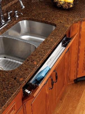 19 Stainless Steel Tip-Out Tray, With Hinges