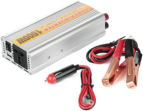 Giftech 1500W Car Vehicle DC 12V to AC 110V Power Inverter Adapter Converter USB Port Silver