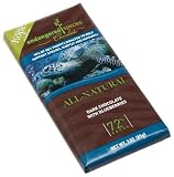 Endangered Species Sea Turtle, Dark Chocolate (72%) with Blueberries, 3-Ounce Bars (Pack of 12)