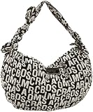 Marc by Marc Jacobs Pretty Logo Shoulder Hobo Bag Black White