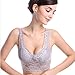 VECJUNIA Women's Soft and Smooth Lace Wire-Free Freedom Sports Bra