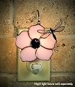 SWITCHABLES Stained Glass Night Light COVER - DOGWOOD SW061 - LIGHT FIXTURE SOLD SEPARATELY