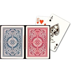 KEM Arrow Red and Blue Poker Size Standard Index Playing Cards