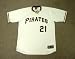 ROBERTO CLEMENTE Pittsburgh Pirates 1971 Majestic Cooperstown Throwback Home Baseball Jersey, XL