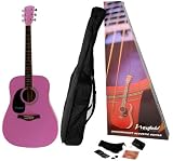 Westfield B200 Left Handed Full Size Guitar Package Pink Delivered From A Real Music Shop