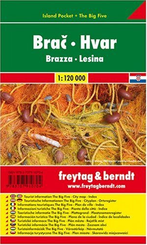Freytag-Berndt und Artaria KG Freytag Berndt Karten, Brac - Hvar 1:120.000 Island Pocket + The Big Five